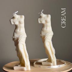 Venus Soy Wax Candle | Torso Female Figure, Handmade Decor-3