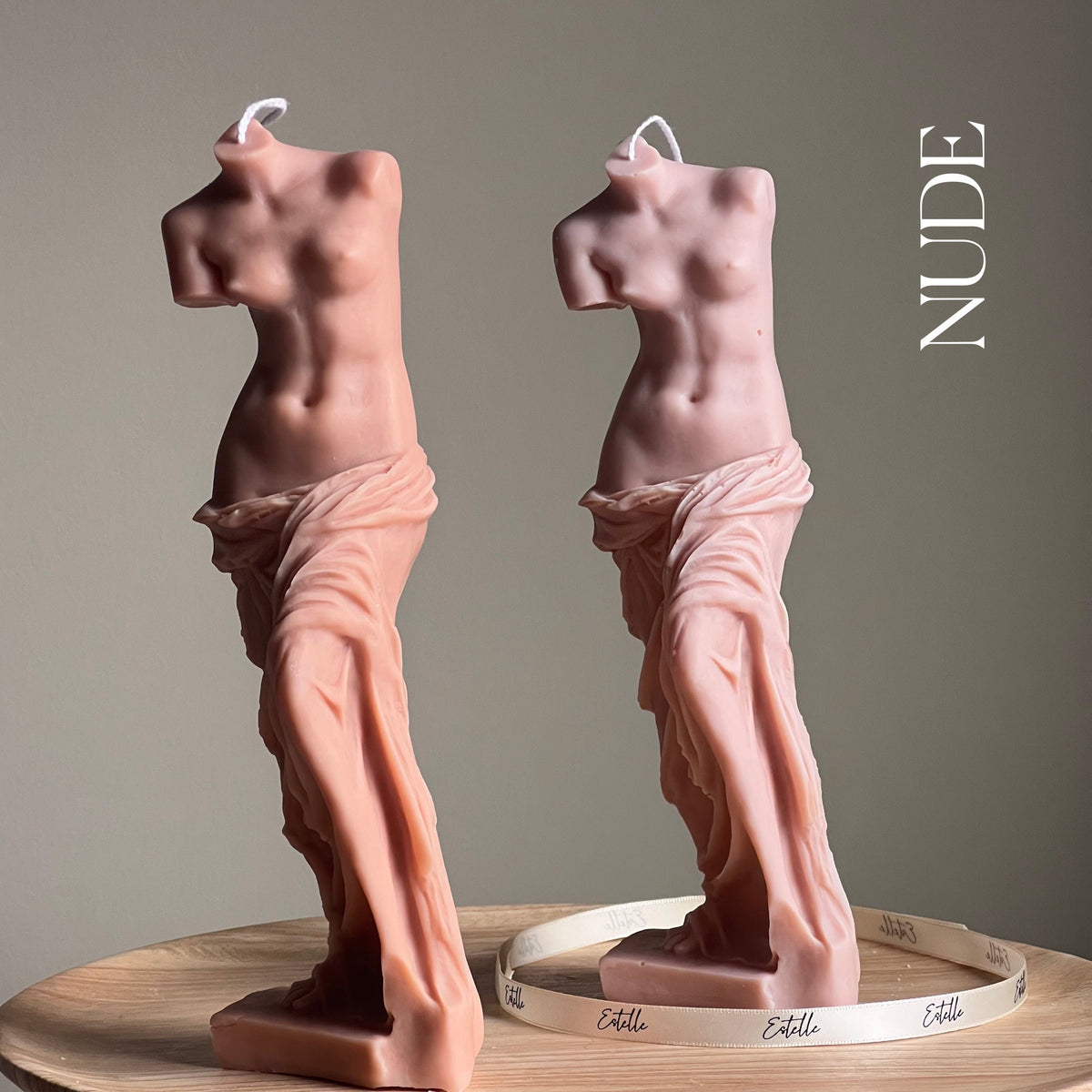 Venus Soy Wax Candle | Torso Female Figure, Handmade Decor-2