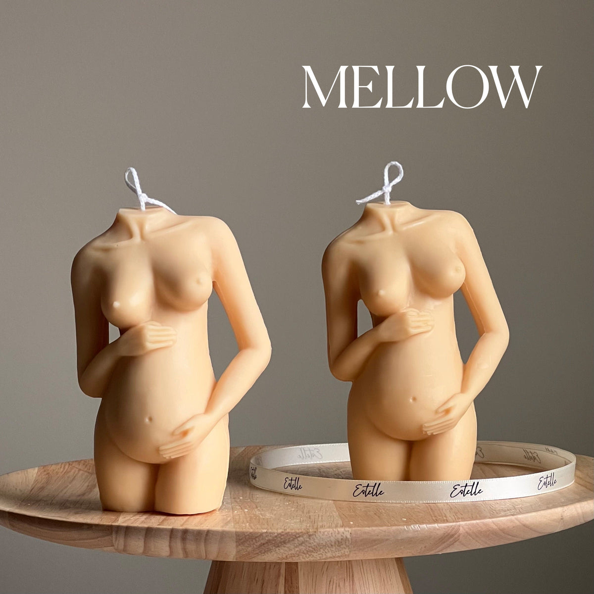 Pregnant Woman Soy Candle | Body Positive Home Decor, Baby Shower Gift-5