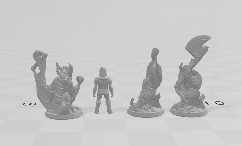 28mm Goatmen Mini Set - Arbiter Minitatures - | DnD | Minotaur | Yakfolk | Wargaming | Pathfinder | Goat | Cleric | Beastmen | Brute | Male-3