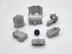 Sci-fi Scenery - Med Bay - EC3D, Infinity, Legion, Sci-fi, Cyberpunk, Starfinder, tabletop terrain, traveler, futuristic, Medical, Office-1