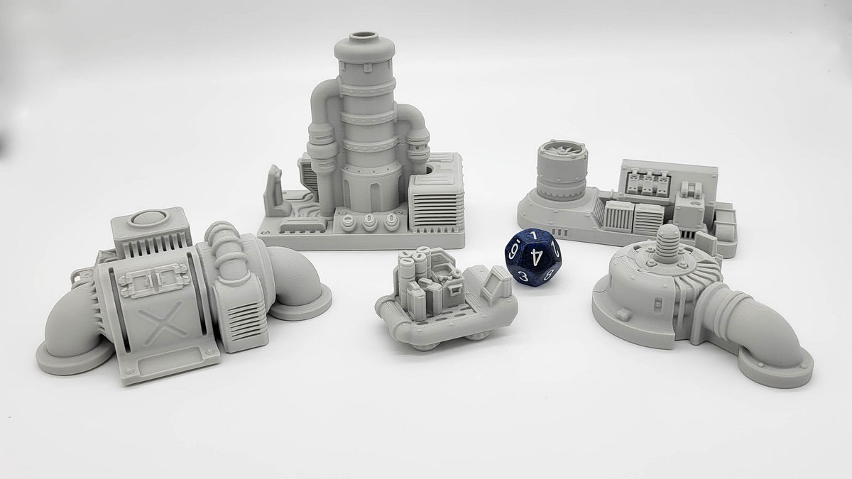 Sci-fi Scenery - Engine Room - EC3D Design, Infinity, Legion, Scifi, Cyberpunk, Starfinder, ttrpg terrain, traveller, starship, spaceship-1