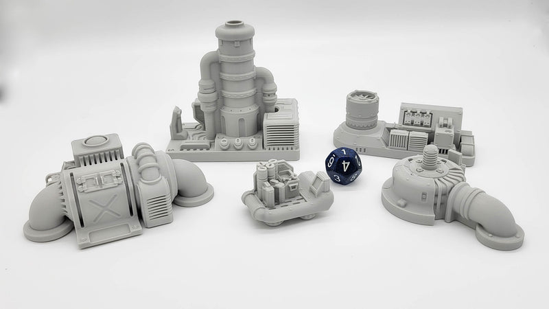 Sci-fi Scenery - Engine Room - EC3D Design, Infinity, Legion, Scifi, Cyberpunk, Starfinder, ttrpg terrain, traveller, starship, spaceship-1