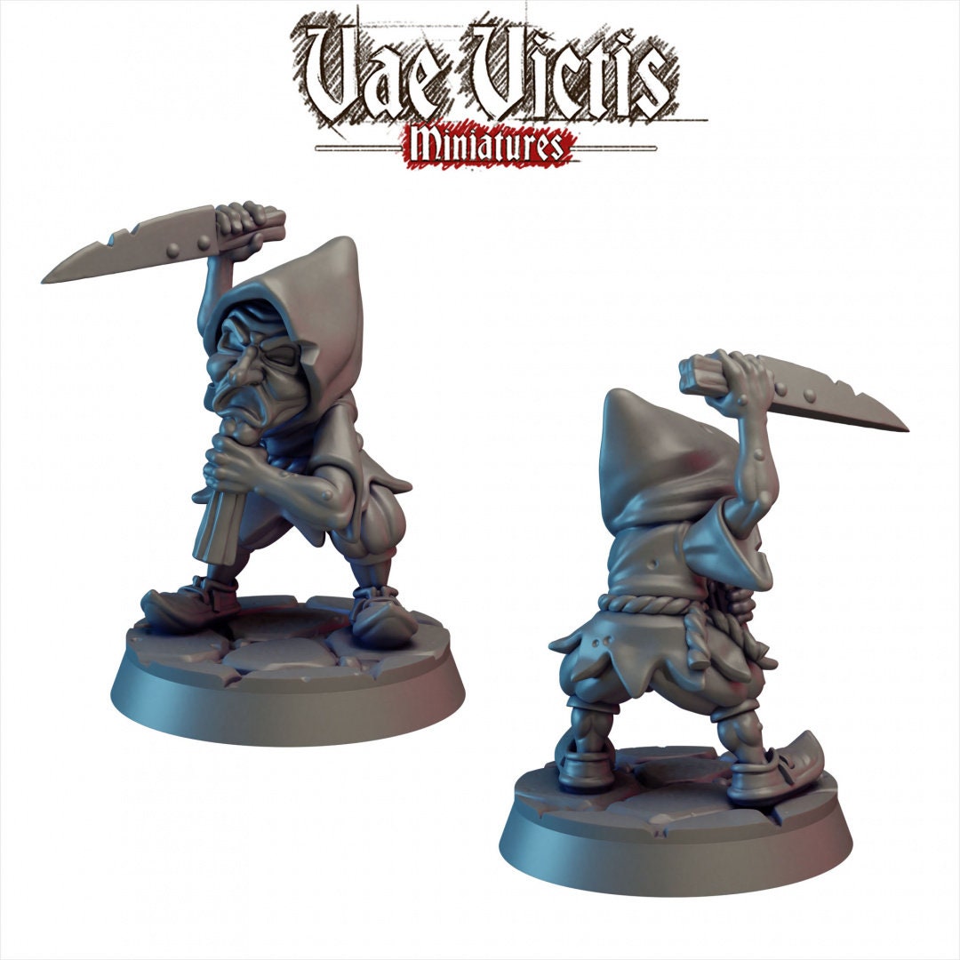 Goblin Imp Mini #2 - Vae Victis, DnD | Dark | Goblin | Actor | Jester 28mm | Pathfinder | Fantasy | Wargaming | Mask | Grim, Tabletop, TTRPG-1