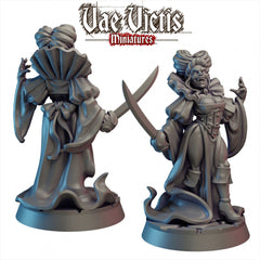 Vampire Countess 28/32mm mini - Vae Victis | DnD | Undead | Lich | Necromancer | Pathfinder | TTRPG | Female | Noble | Bat | Shapechanger-1