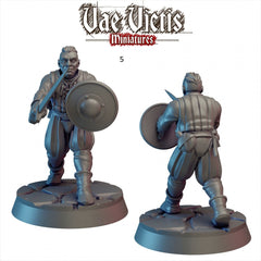 Human Mercenaries 28/32mm mini set - Vae Victis | DnD | Fighter | Villager | Soldier | Guards | Pathfinder | TTRPG | Wargaming | Frostgrave-6
