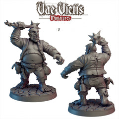 Ogre Mercenary 28/32mm mini set - Vae Victis | DnD | Fighter | Barbarian | Monster | Male | Pathfinder | TTRPG | Wargaming | Frostgrave-5