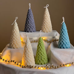 Handmade Soy Christmas Tree Candle: Festive Home Decor-6