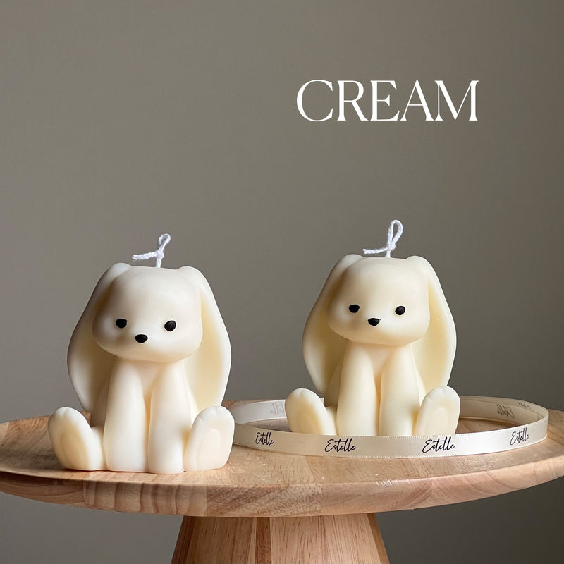 Handmade Rabbit Soy Wax Candle | Sakura Pillar Candle-3