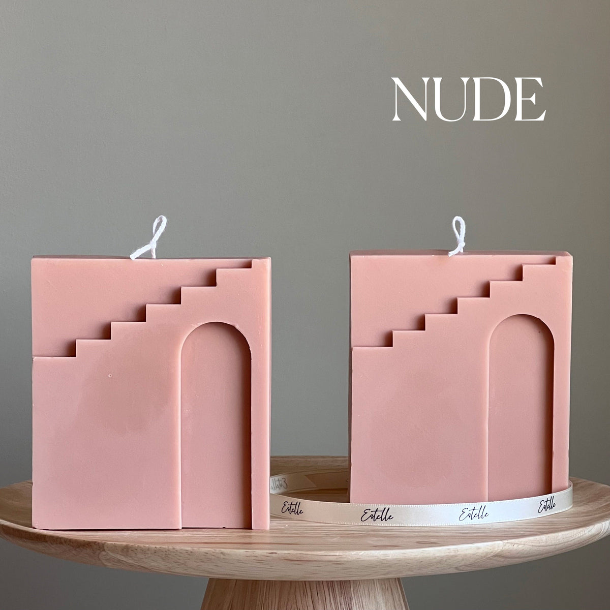 Arch Soy Wax Candle: Handmade Decorative Unscented Candle-2