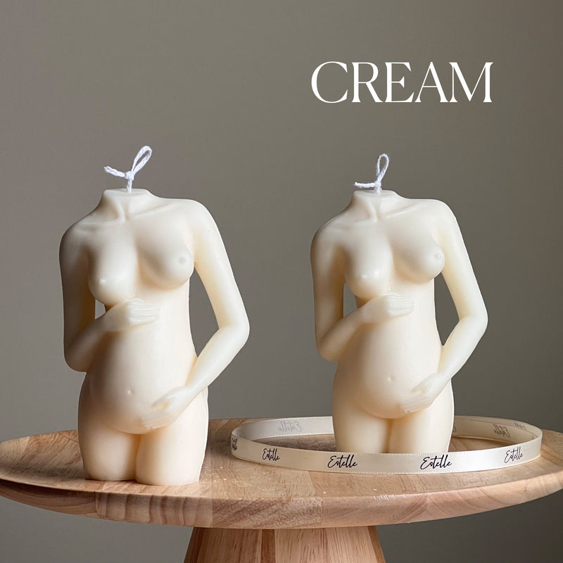 Pregnant Woman Soy Candle | Body Positive Home Decor, Baby Shower Gift-4