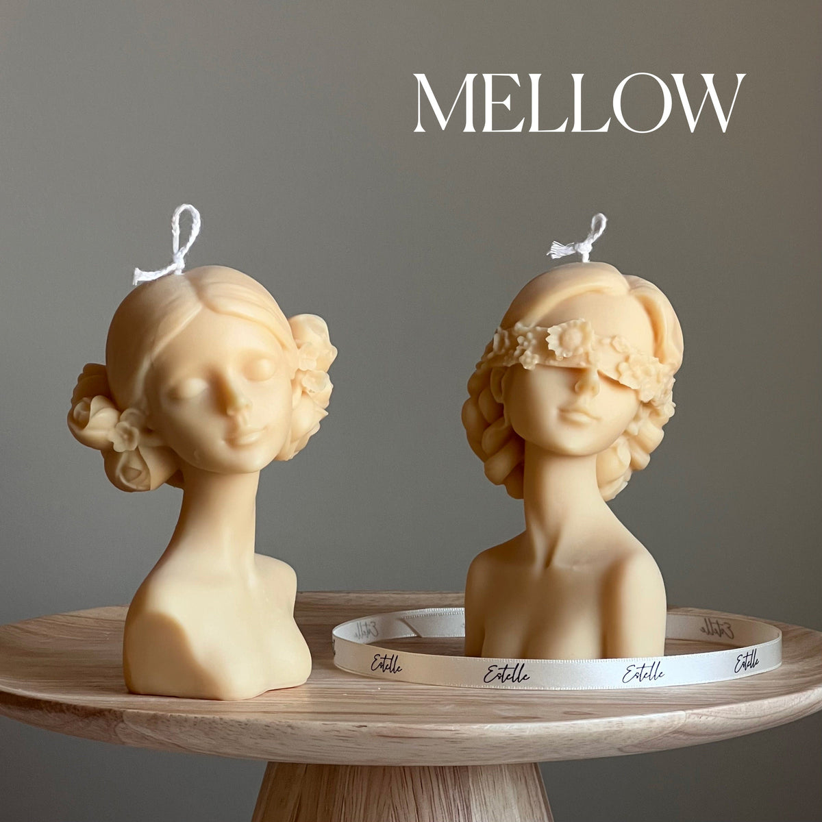 Handmade Blinded Lady Soy Wax Candle | Torso Female Candle-5