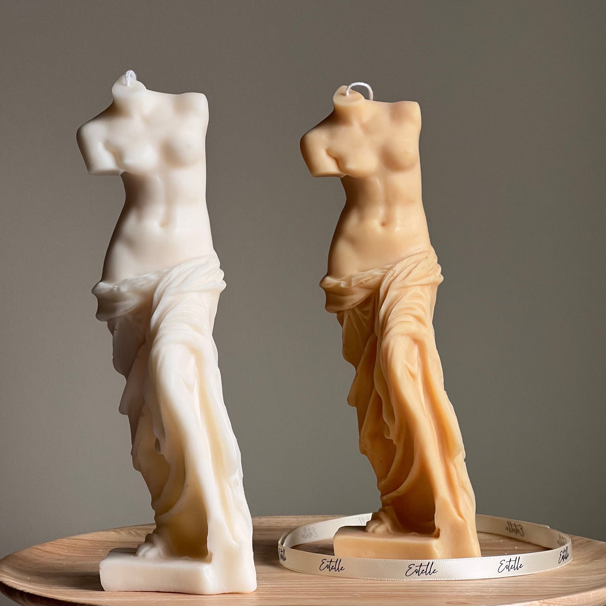 Venus Soy Wax Candle | Torso Female Figure, Handmade Decor-1