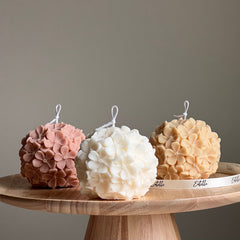 Handmade Hydrangea Soy Wax Candle | Floral Home Decor-1