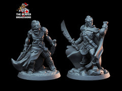 DnD Bandit Brothers Mini Set - Arbiter Minitatures - Thief | Rogue | Wargaming | Pathfinder | City | Fighter | Thug | Brute | Male | 28mm-1