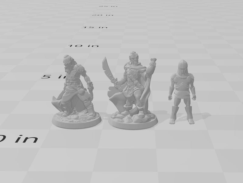 DnD Bandit Brothers Mini Set - Arbiter Minitatures - Thief | Rogue | Wargaming | Pathfinder | City | Fighter | Thug | Brute | Male | 28mm-2
