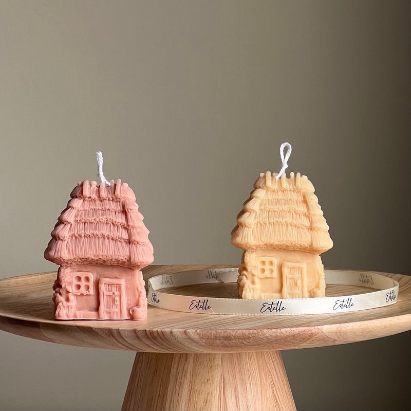 Handmade House Candle | Sculptural Soy Wax Pillar Candle-1