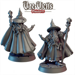 Human Male Wizard 28/32mm mini - Vae Victis | DnD | Sorcerer | Warlock | Magician | Human | Pathfinder | TTRPG | Wargaming | Frostgrave-1
