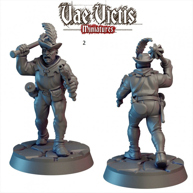 Human Mercenaries 28/32mm mini set - Vae Victis | DnD | Fighter | Villager | Soldier | Guards | Pathfinder | TTRPG | Wargaming | Frostgrave-3