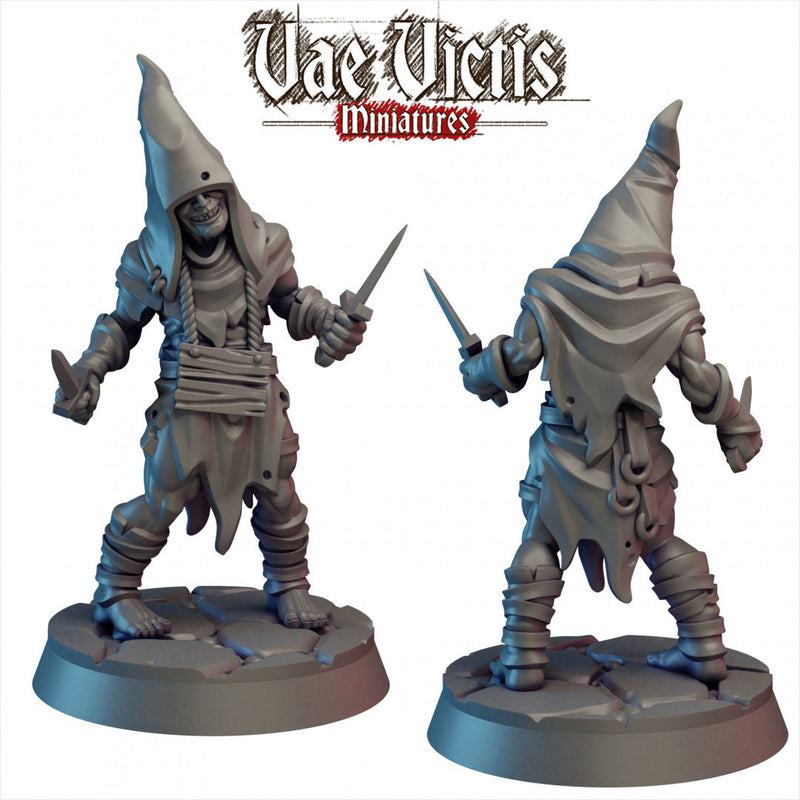 Cultist dnd mini - Vae Victis | 28mm 32mm| Monster | Villager | Rogue | Pathfinder | TTRPG | Male | Evil | Zealot | Diorama | Warlock-1