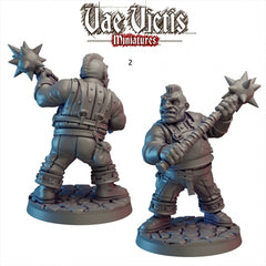 Ogre Mercenary 28/32mm mini set - Vae Victis | DnD | Fighter | Barbarian | Monster | Male | Pathfinder | TTRPG | Wargaming | Frostgrave-4