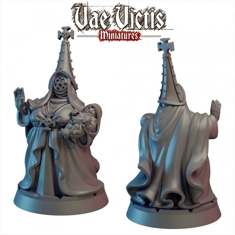Cult Matriarch 28/32mm mini - Vae Victis | DnD | Evil | Cultist | Warlock | Pathfinder | TTRPG | Wargaming | Frostgrave | Eldritch Monster-1
