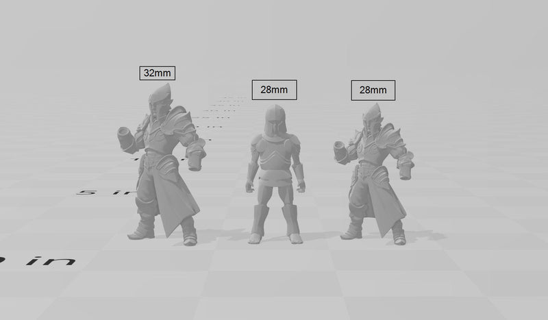 Elven Knights 28/32mm mini set - Artisan Guild | Alfar | Drow | Male | Female | Fighter | Ranger| Pathfinder | Wargaming | Army | Unit-8