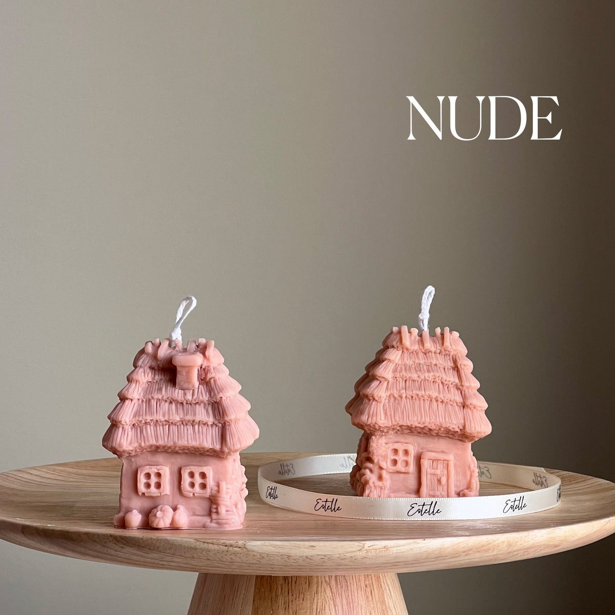 Handmade House Candle | Sculptural Soy Wax Pillar Candle-2