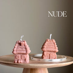 Handmade House Candle | Sculptural Soy Wax Pillar Candle-2