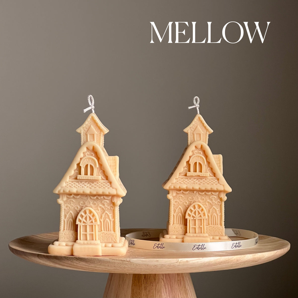 Large House Candle: Hand-Poured Soy Wax Sculptural Candle-4