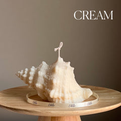 Large Seashell Soy Wax Candle: Unique Home Decor-4