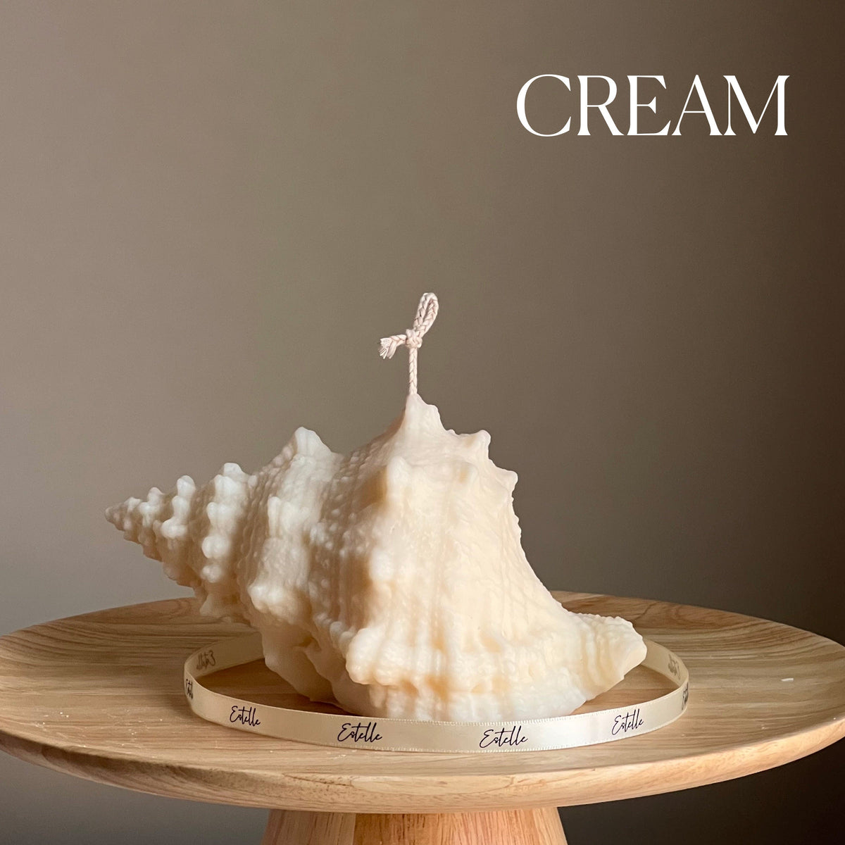 Large Seashell Soy Wax Candle: Unique Home Decor-4