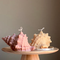 Large Seashell Soy Wax Candle: Unique Home Decor-1