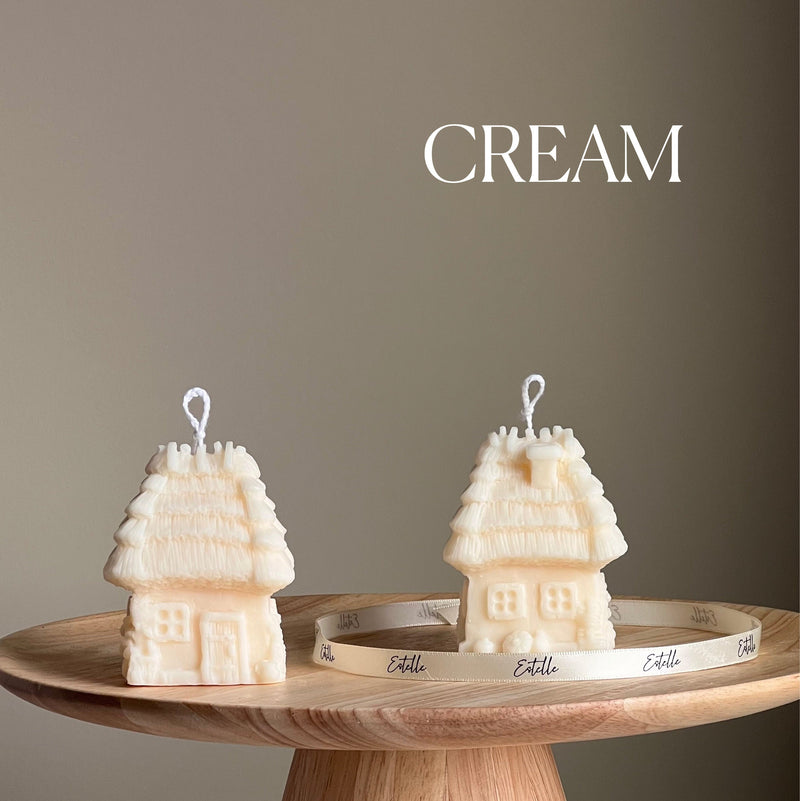 Handmade House Candle | Sculptural Soy Wax Pillar Candle-4