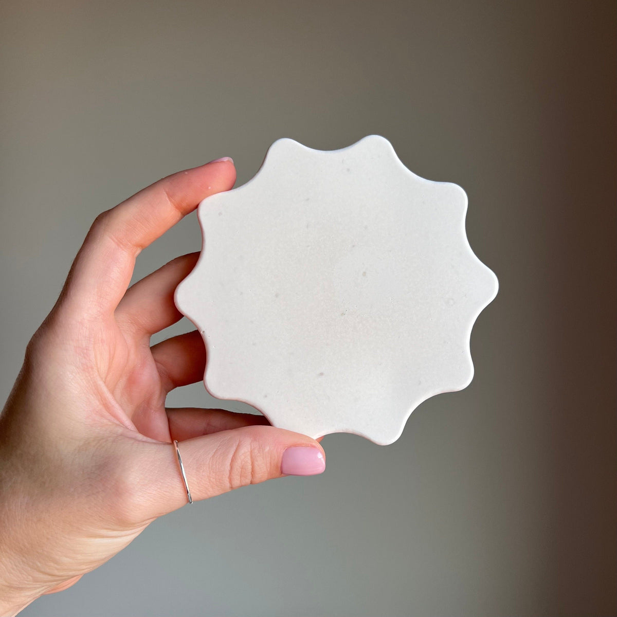 Shaped Jesmonite Trinket Tray: Scandi Home Decor-4