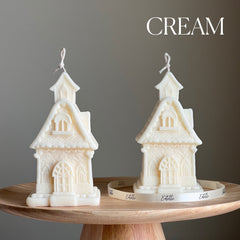 Large House Candle: Hand-Poured Soy Wax Sculptural Candle-3