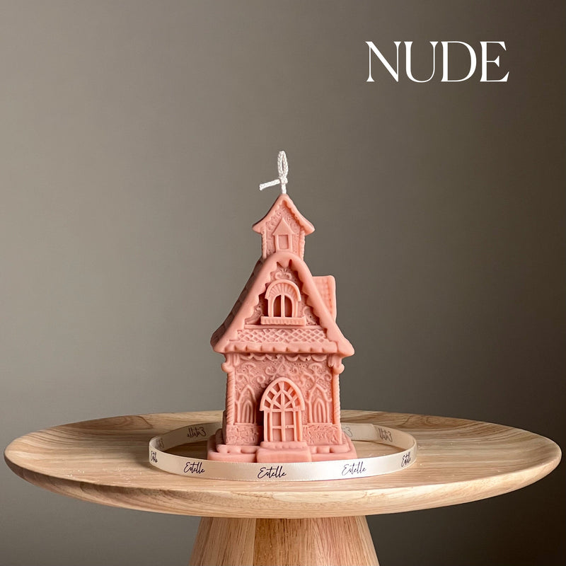 Large House Candle: Hand-Poured Soy Wax Sculptural Candle-5