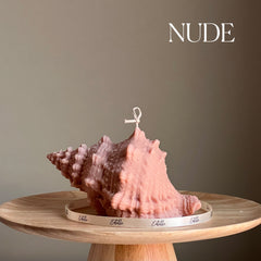 Large Seashell Soy Wax Candle: Unique Home Decor-3
