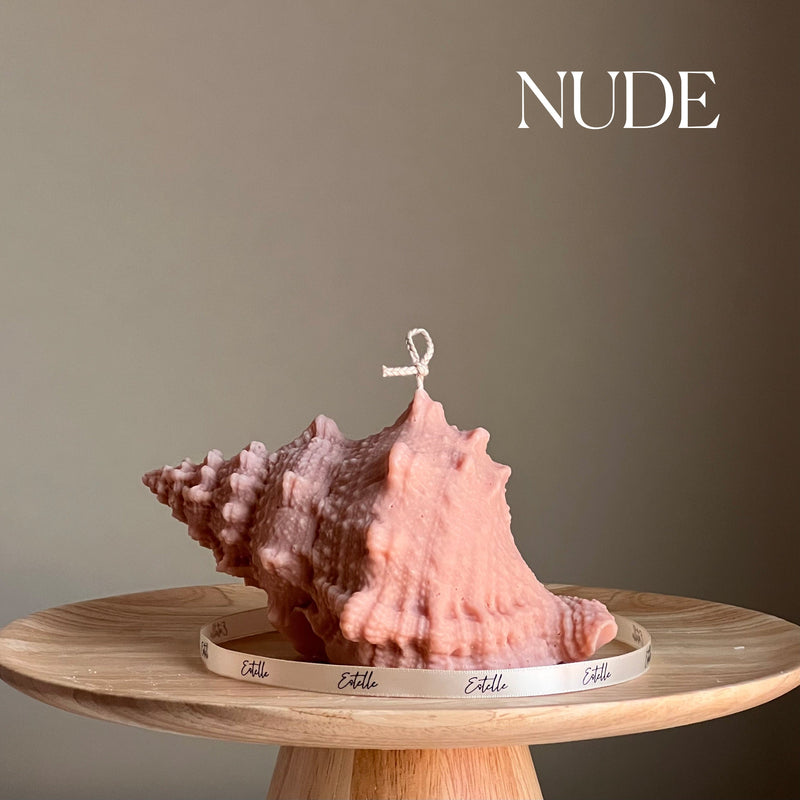 Large Seashell Soy Wax Candle: Unique Home Decor-3