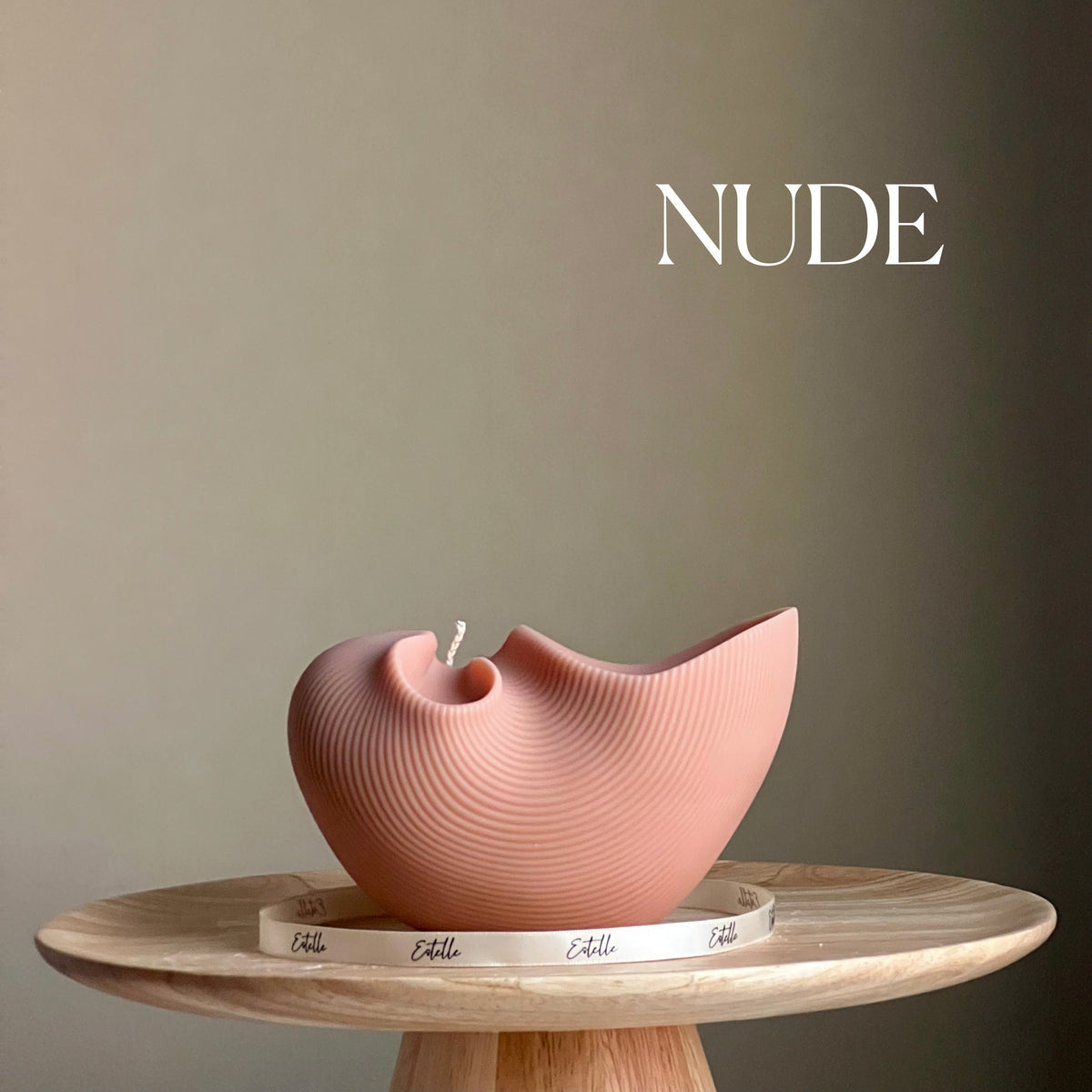 Large Seashell Soy Wax Candle | Unique Clam Shell Decor-5