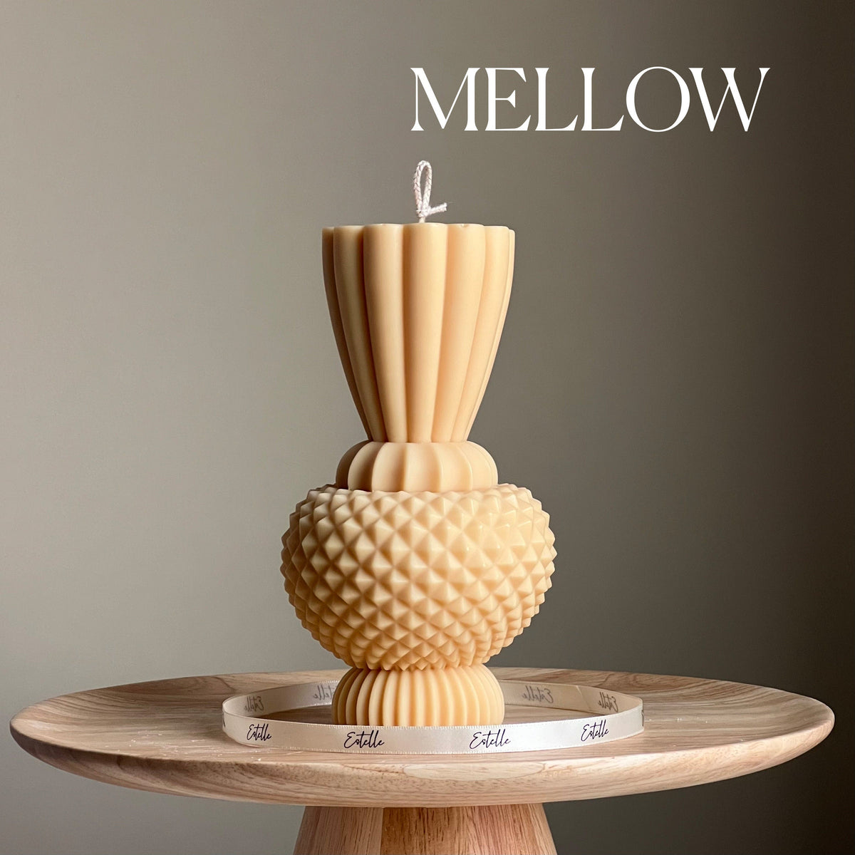 Handmade Diamond Vase Candle | Boho Home Decor-4