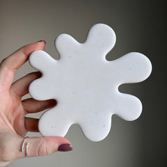 Blob Jesmonite Candlestick Holder: Modern Table Decor-3
