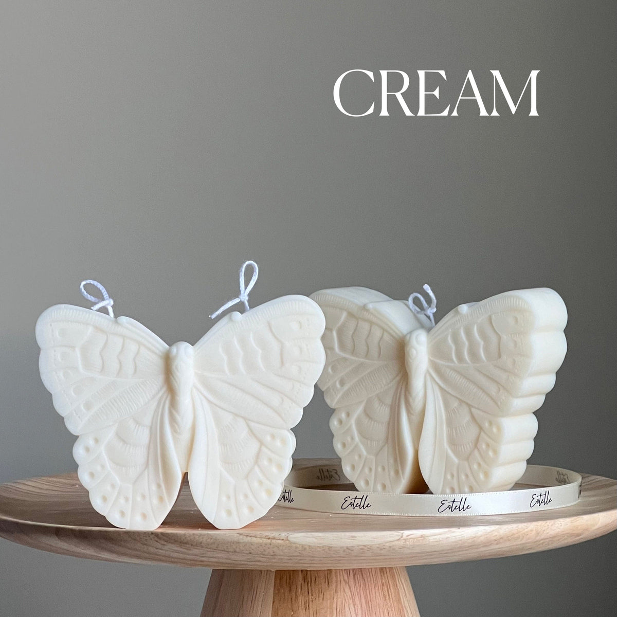 Handmade Soy Butterfly Candle | Decorative Pillar Candle-3