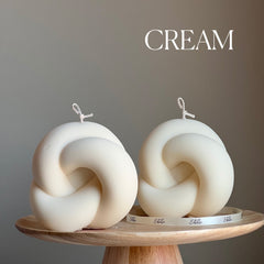 Handmade Knot Candle: Trendy Vegan Home Decor-4