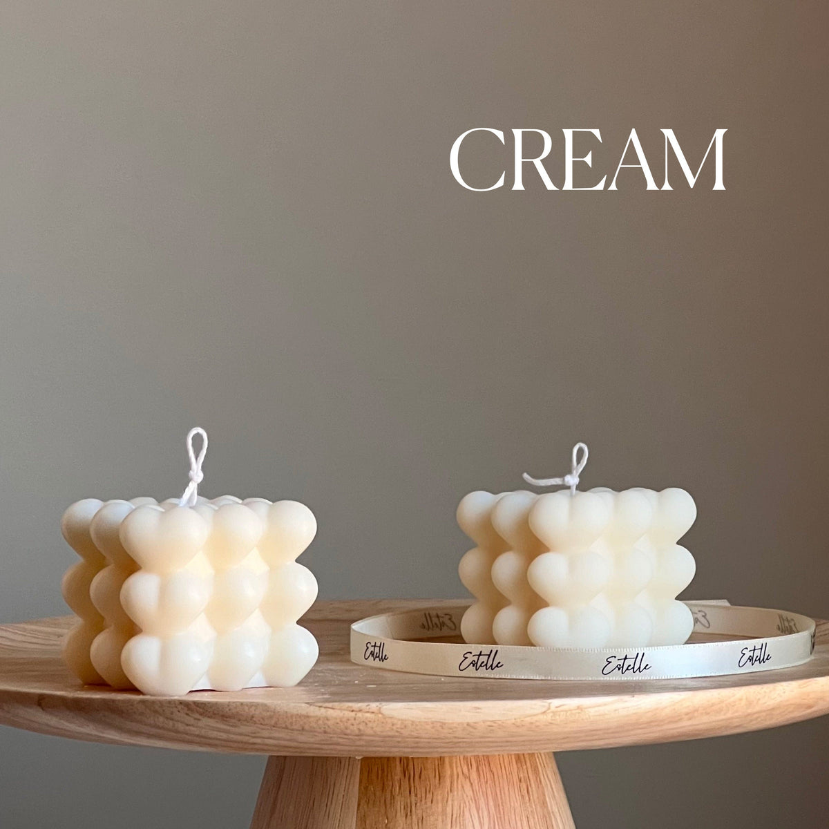 Heart Cube Soy Candle | Handmade Home Decor-3