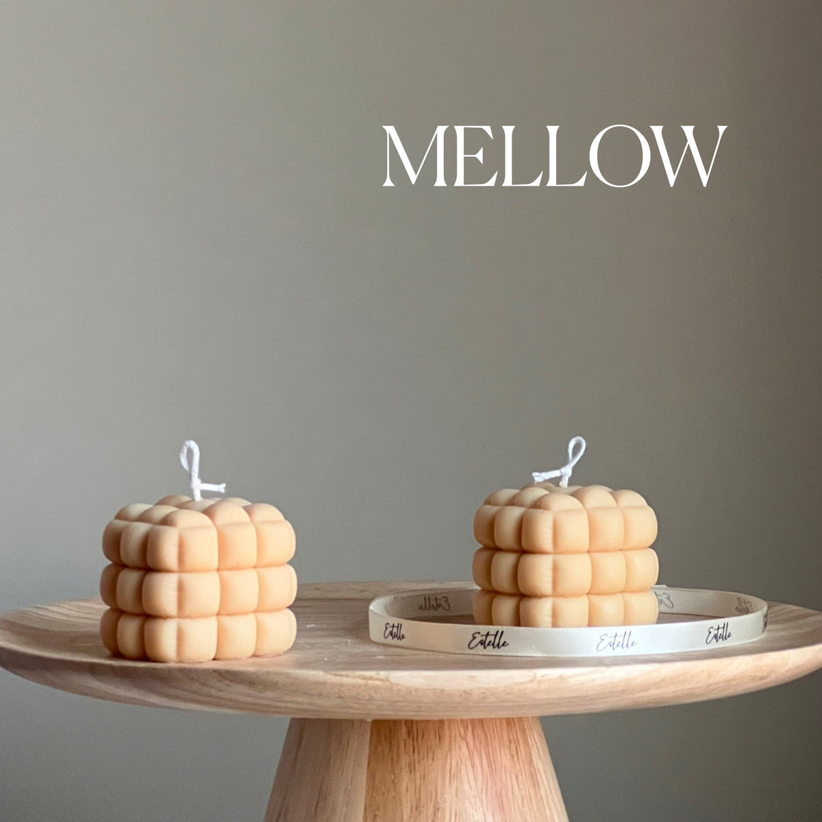 Cube Candle: Handmade Soy Pillar Candle, Home Decor-4