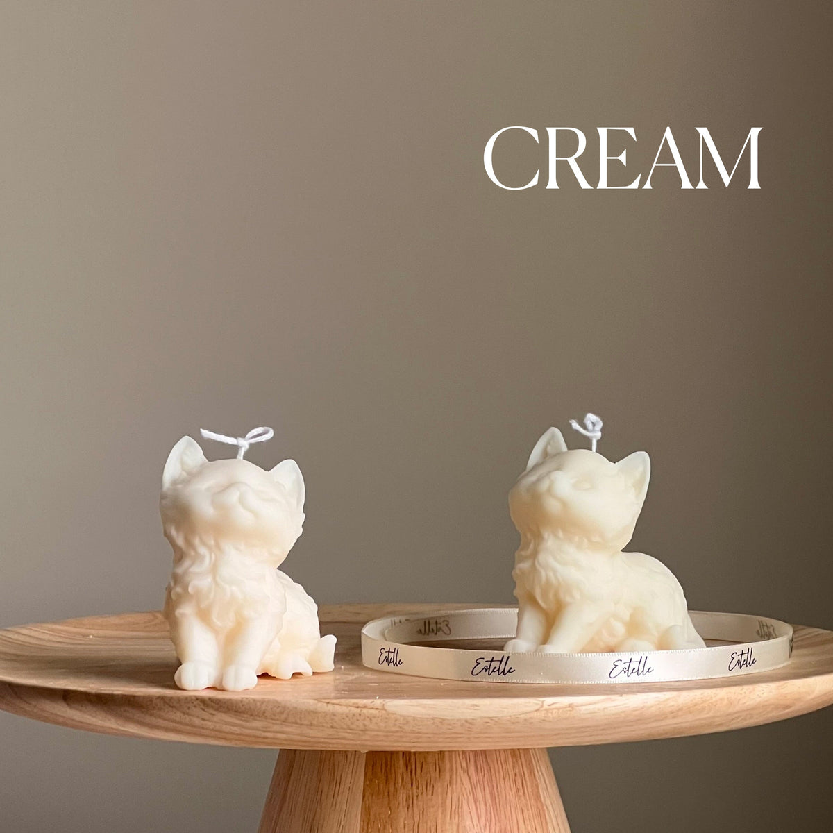 Handmade Kitty Soy Candle | Decorative Pillar-4