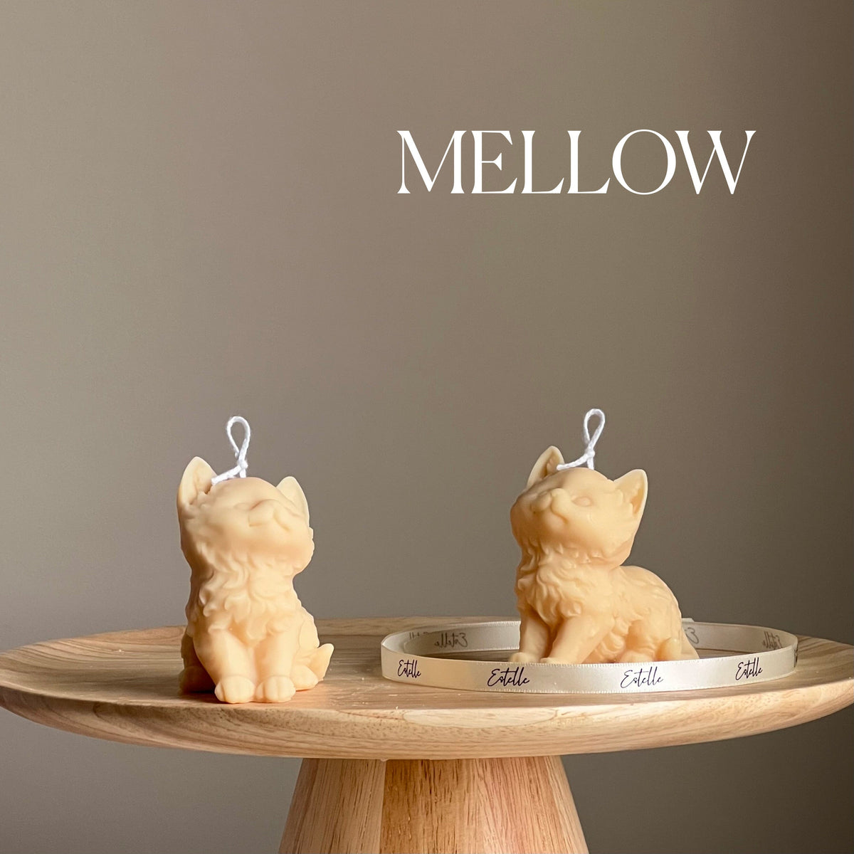 Handmade Kitty Soy Candle | Decorative Pillar-5