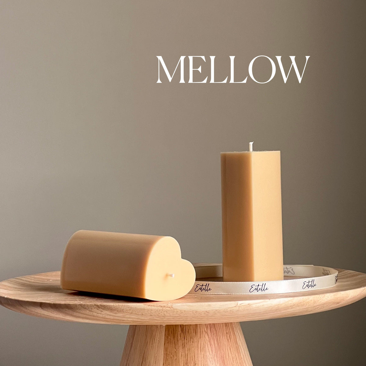 Heart Soy Pillar Candle | Sculptural Home Decor-4
