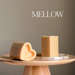 Heart Soy Pillar Candle | Minimalist Home Decor-4
